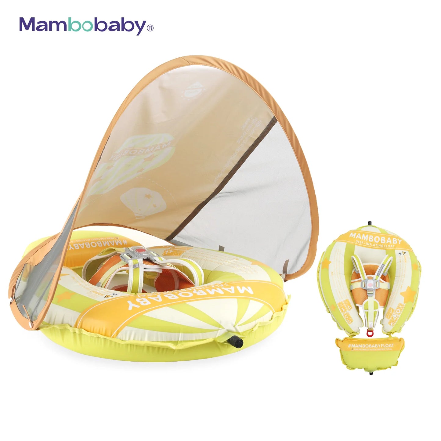 Baby Swimming Float With Sunshade For Infant Non-Inflatable