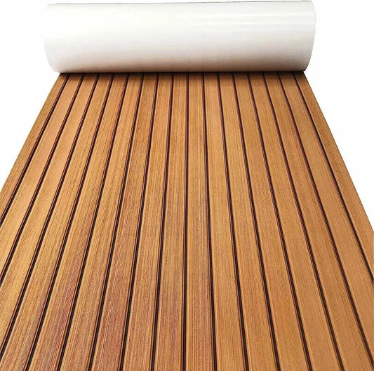 Teak Decking Sheet Boat Flooring Fit Self-Adhesive Foam Marine Flooring