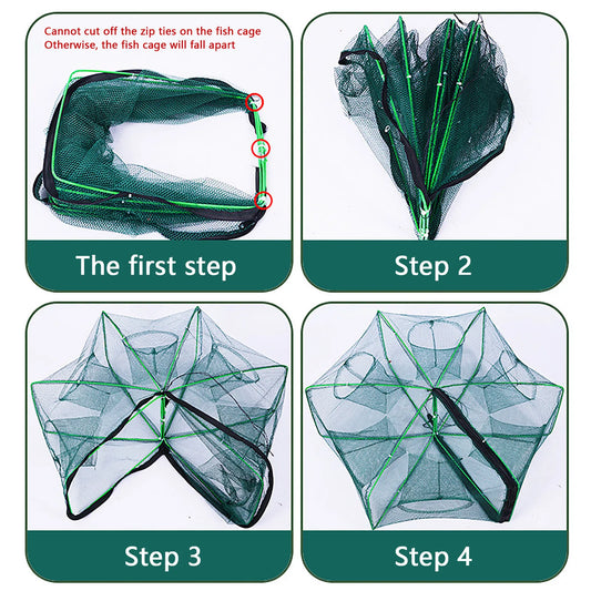 Nylon Folding Lobster / Shrimp / Crab / Fish Cage / Trap