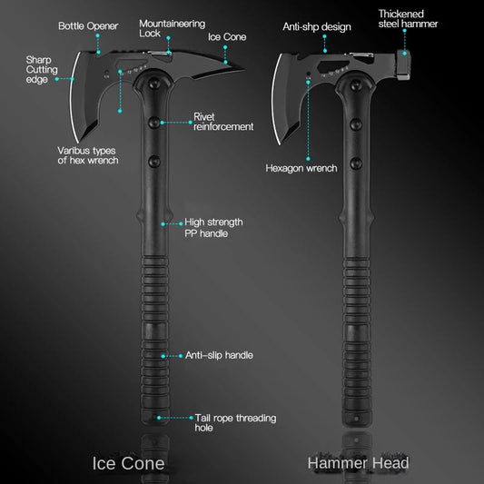 Camping Spike or Hammer Multi-Function Axe
