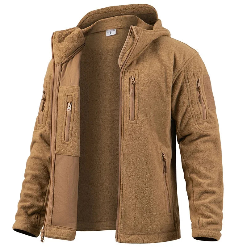 Men's Multi-Pocket Fleece Hunting / Hiking / Hoody Jacket