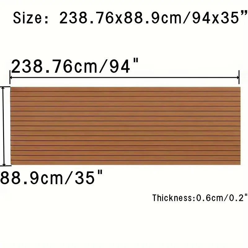 Teak Decking Sheet Boat Flooring Fit Self-Adhesive Foam Marine Flooring