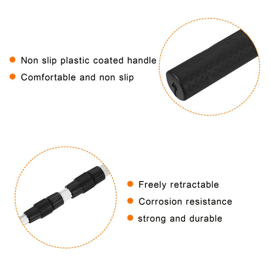 Telescopic Aluminum Folding Fishing Net Extend to 4.9ft