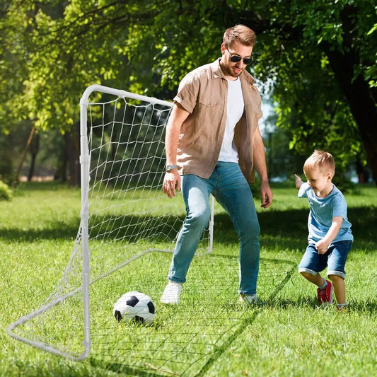 2PCS 6x4ft Back Yard Soccer Goal