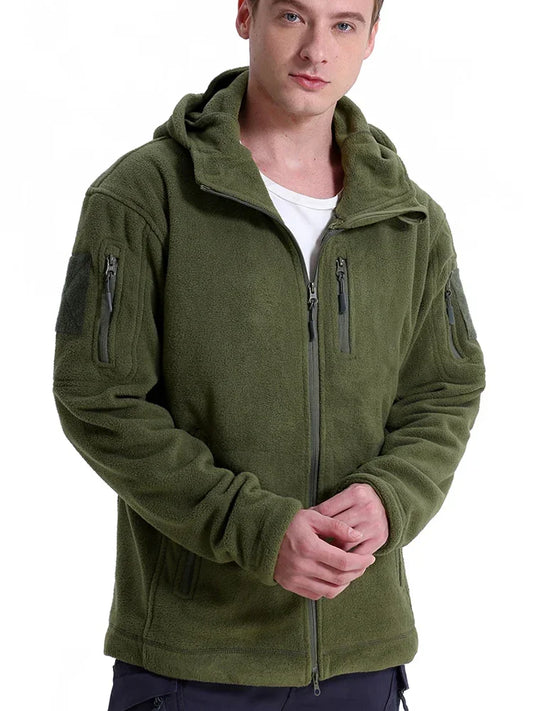 Men's Multi-Pocket Fleece Hunting / Hiking / Hoody Jacket