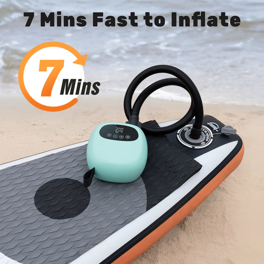 Electric 20PSI Paddle Board Inflation for Kayak Boat Tent Surf Board Stand Up Board Air Pump.
