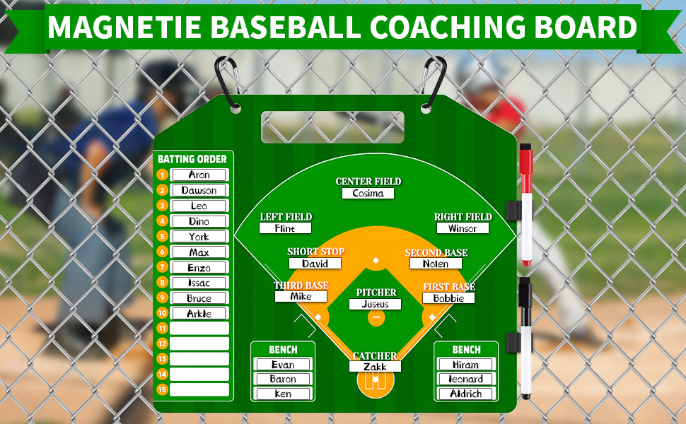 Magnetic Baseball / Softball Lineup Board