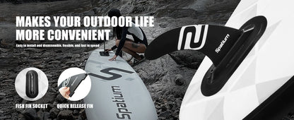 Touring Inflatable Stand Up Paddle Board Non-Slip Surf Board Water Sports Kayak