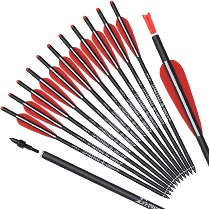 12pcs Crossbow Bolts Carbon Arrows