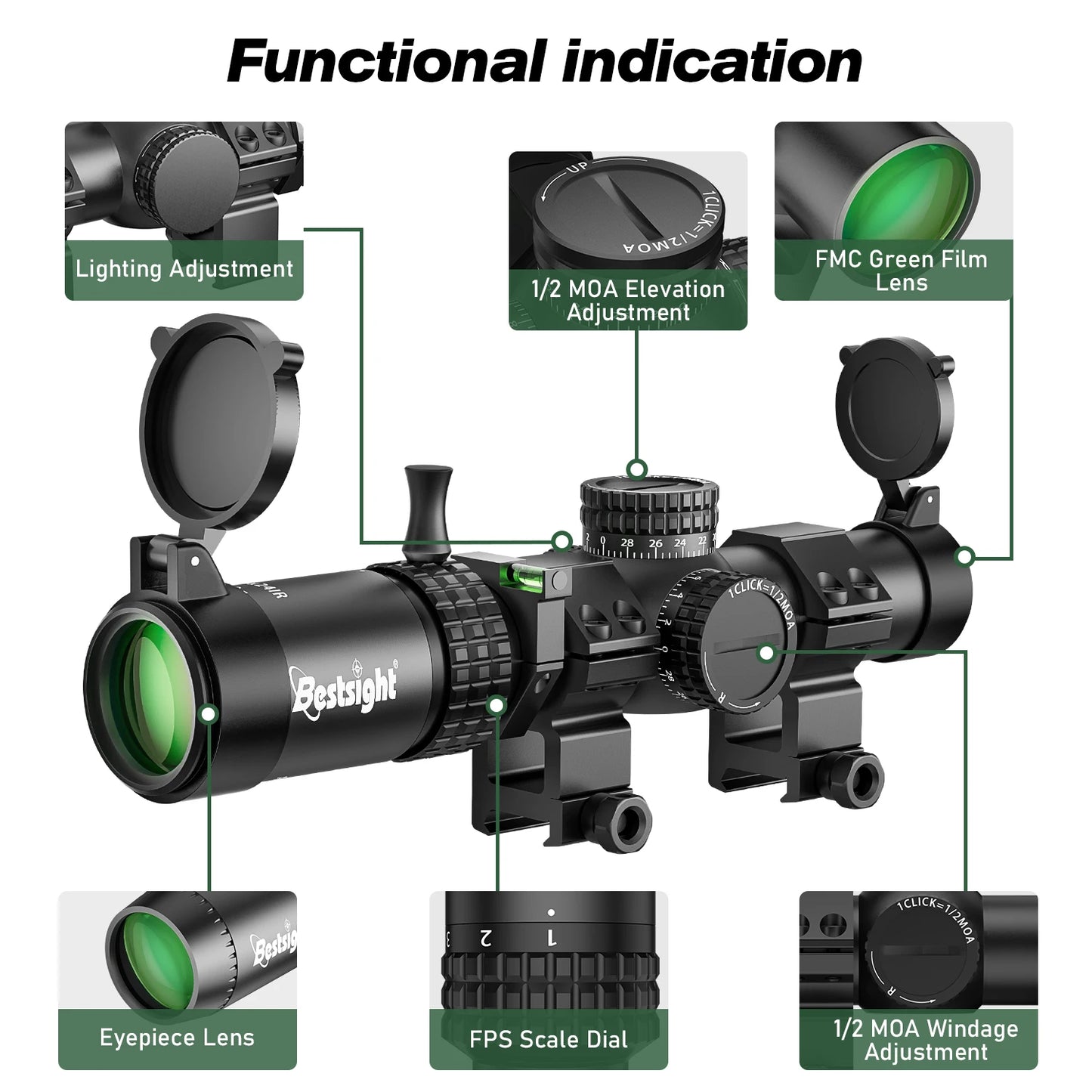 1-5X24 Tactical Rifle Scope