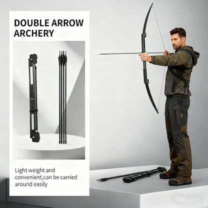 Foldable Bow and Arrow Set 55 Inch for Adults, Right Left Handed Archery