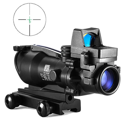 Adjustable 4x32 Red Dot 1x  4x  Red Dot Rifle Scope