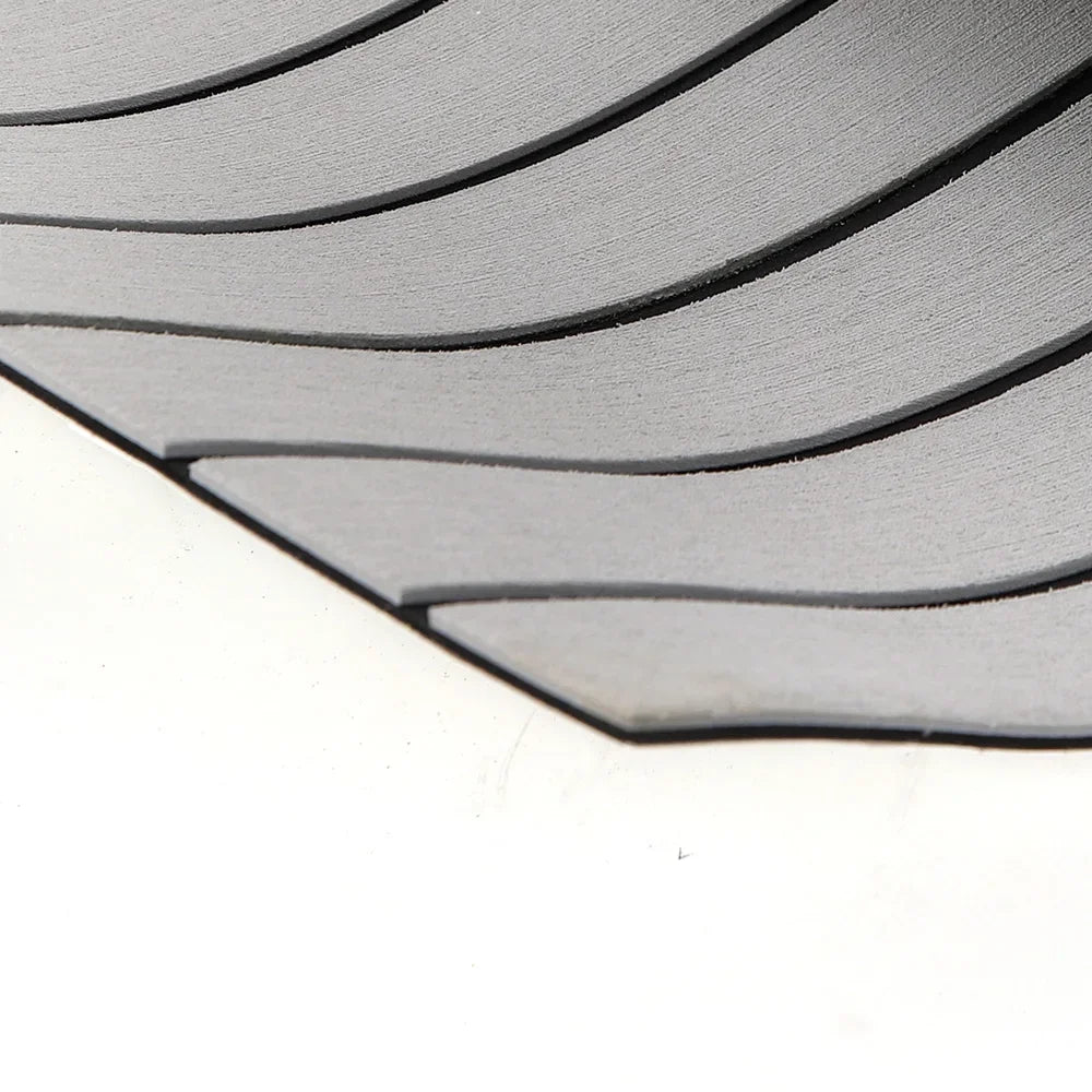 94.5"x 35.4" EVA  Light Gray with Black Stripes RV Anti-Skid Mat for Boat Decks