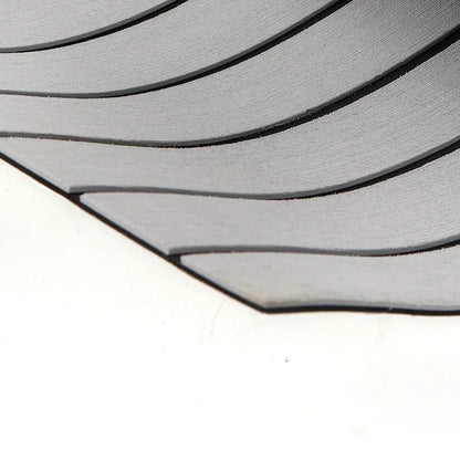 94.5"x 35.4" EVA  Light Gray with Black Stripes RV Anti-Skid Mat for Boat Decks