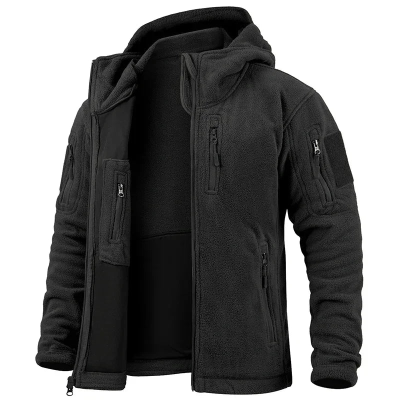 Men's Multi-Pocket Fleece Hunting / Hiking / Hoody Jacket