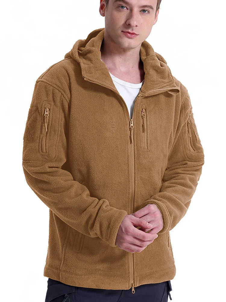 Men's Multi-Pocket Fleece Hunting / Hiking / Hoody Jacket