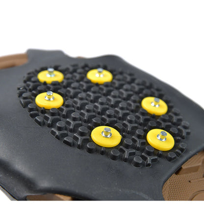 1Pair 10 Teeth Snow Ice Claw Spikes for Walking Hiking Boots
