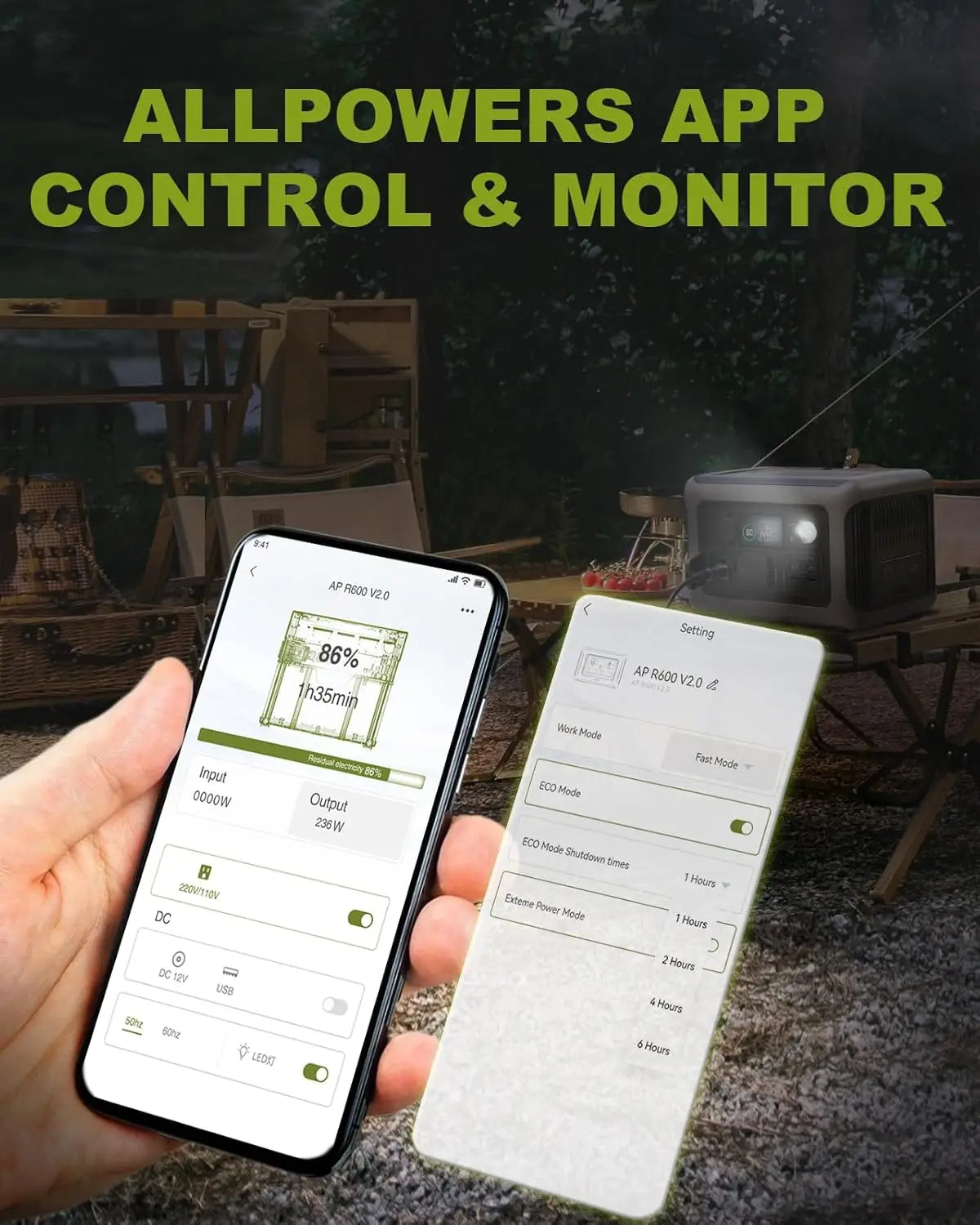 Portable (600W,1200WSurge) AC Power Station