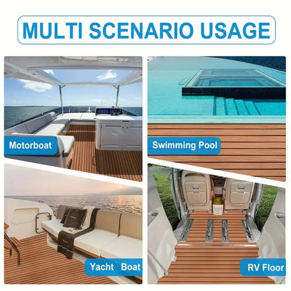 Teak Decking Sheet Boat Flooring Fit Self-Adhesive Foam Marine Flooring