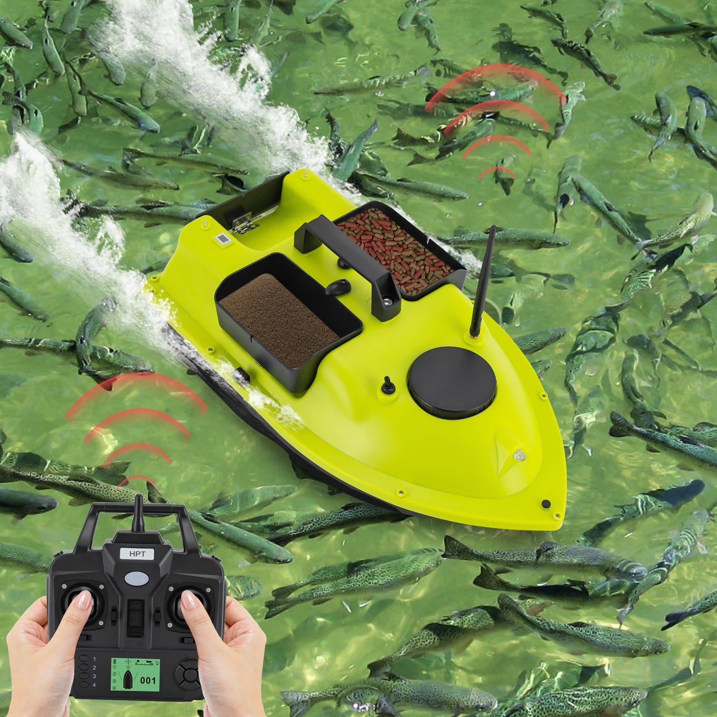 Rechargeable GPS Fishing Bait Boat