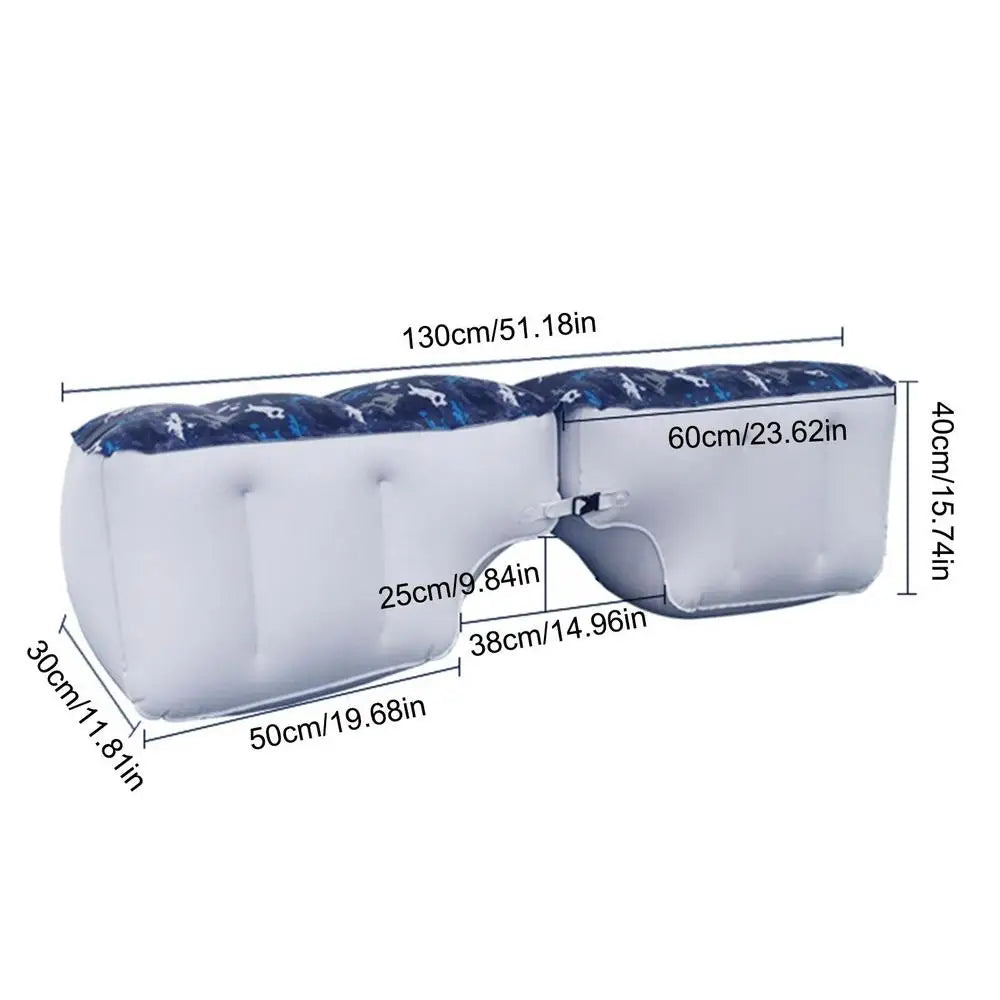 Universal Self-propelled Car Air Mattress Rear Seat Foot Gap Cushion