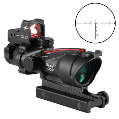 Adjustable 4x32 Red Dot 1x  4x  Red Dot Rifle Scope