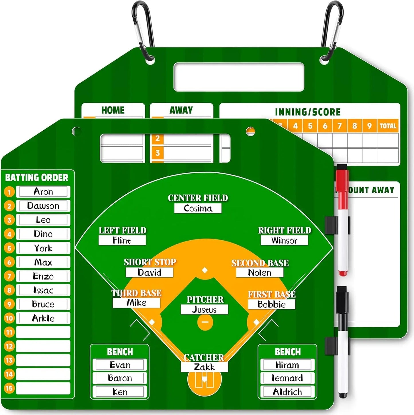 Magnetic Baseball / Softball Lineup Board