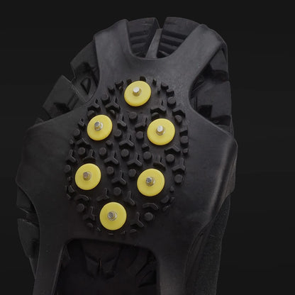 1Pair 10 Teeth Snow Ice Claw Spikes for Walking Hiking Boots