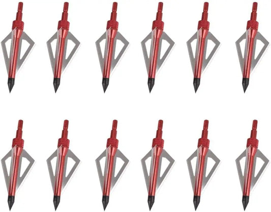 Hunting Broadheads 3 Blades 100 Grain 12 Pack