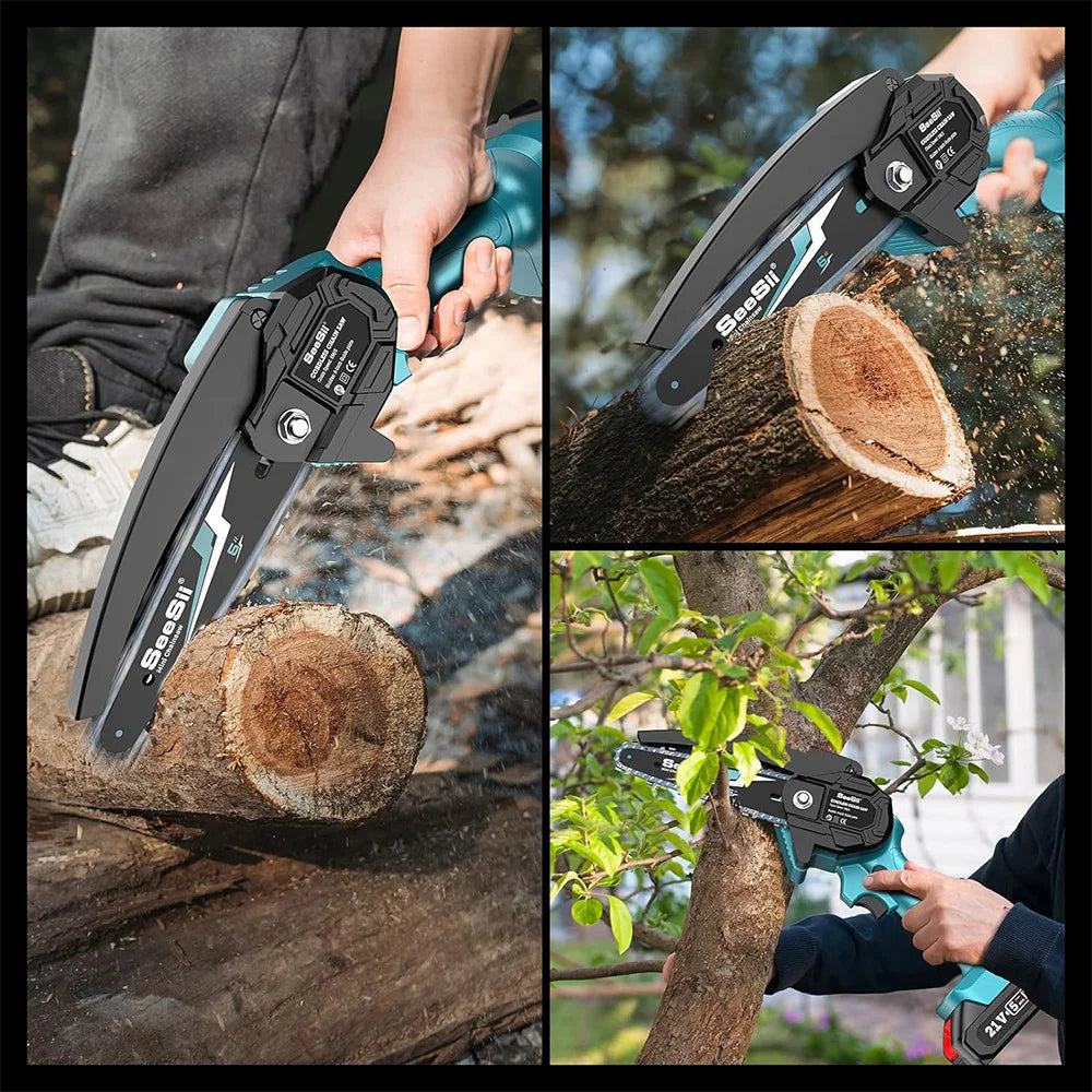 6-inch Cordless Mini Battery Chainsaw