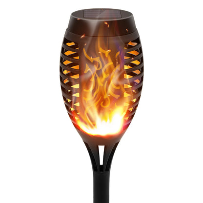 Solar Outdoor LED 4/6Pcs Solar Torch Lights with Flickering Flame Waterproof Camp Illumination
