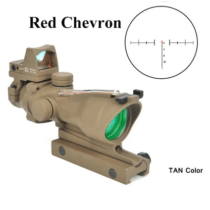 Adjustable 4x32 Red Dot 1x  4x  Red Dot Rifle Scope