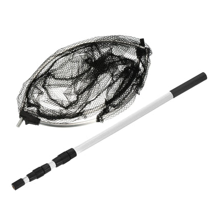 Telescopic Aluminum  Folding Fishing Net Extend to 4.9ft