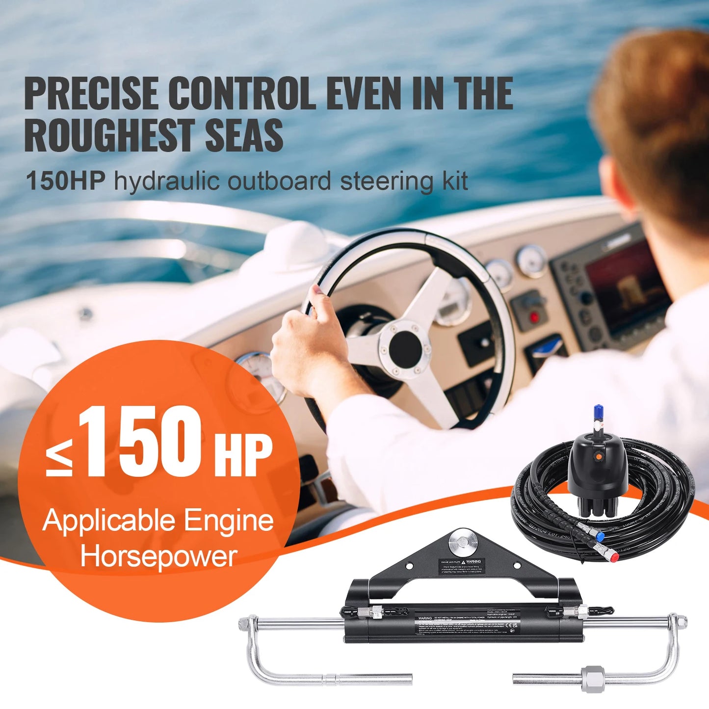 150HP Hydraulic Outboard Steering Kit