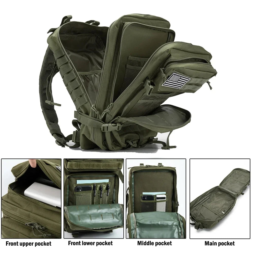 45L Large Capacity Tactical Backpack