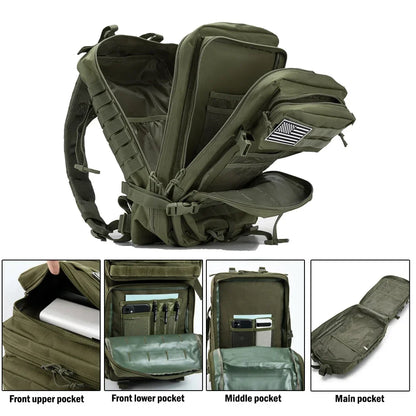 45L Large Capacity Tactical Backpack