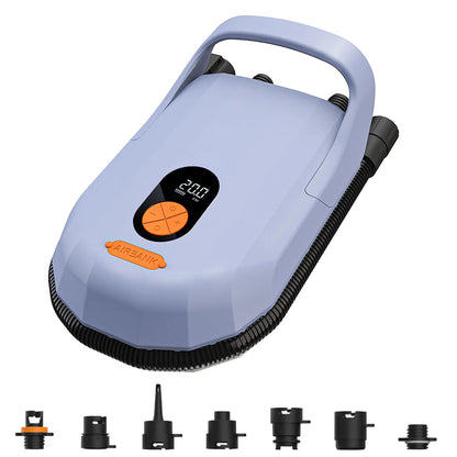 Electric Air Pump with Battery 7800 mAh 20 PSI Max Rechargeable 12 V DC Car Connection