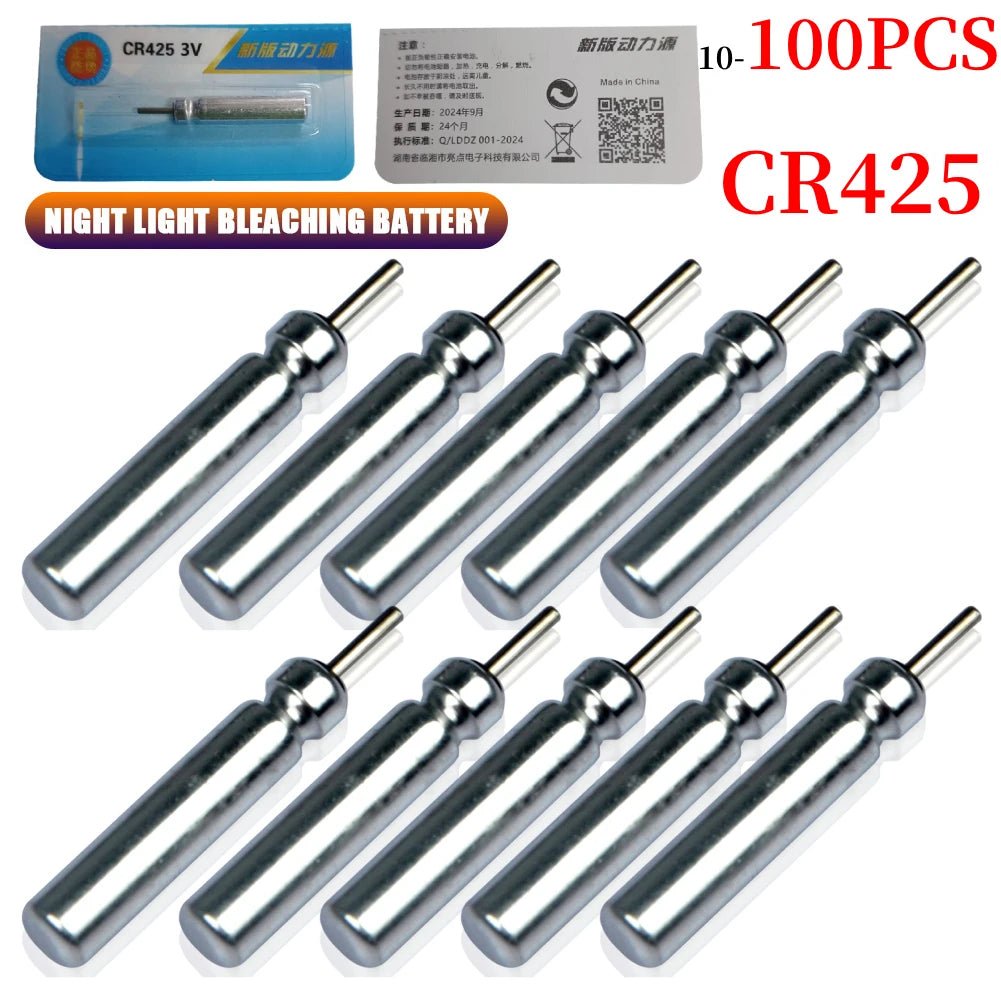10-100PCS Battery CR425/3.6V Night Fishing Floats.