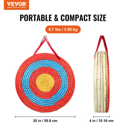 20in Traditional Solid Straw Round Archery Target