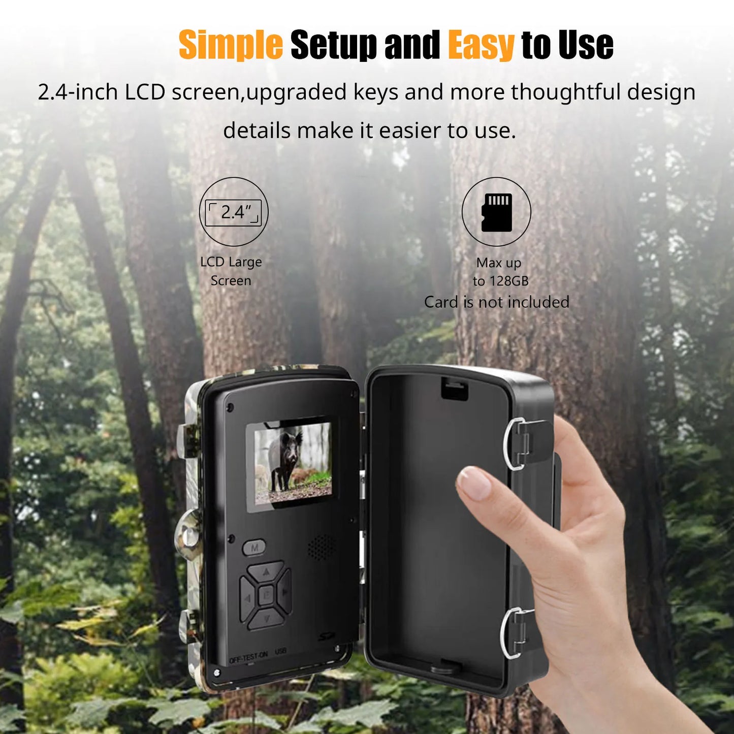 1080P Infrared Night Vision Waterproof Trail Camera