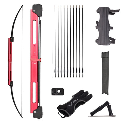 Foldable Bow and Arrow Set 55 Inch for Adults, Right Left Handed Archery