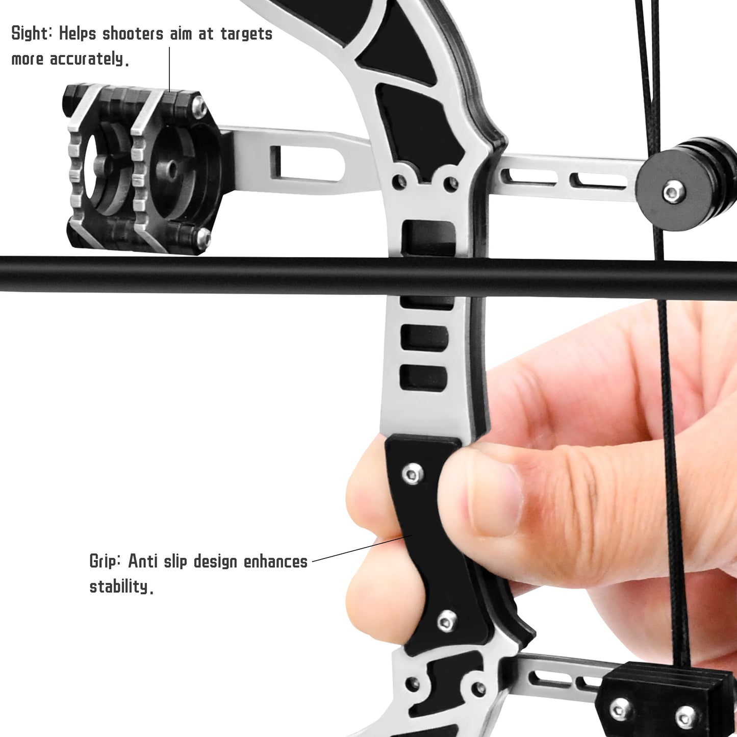 Mini Compound Bow and Arrow Set 9.5inch