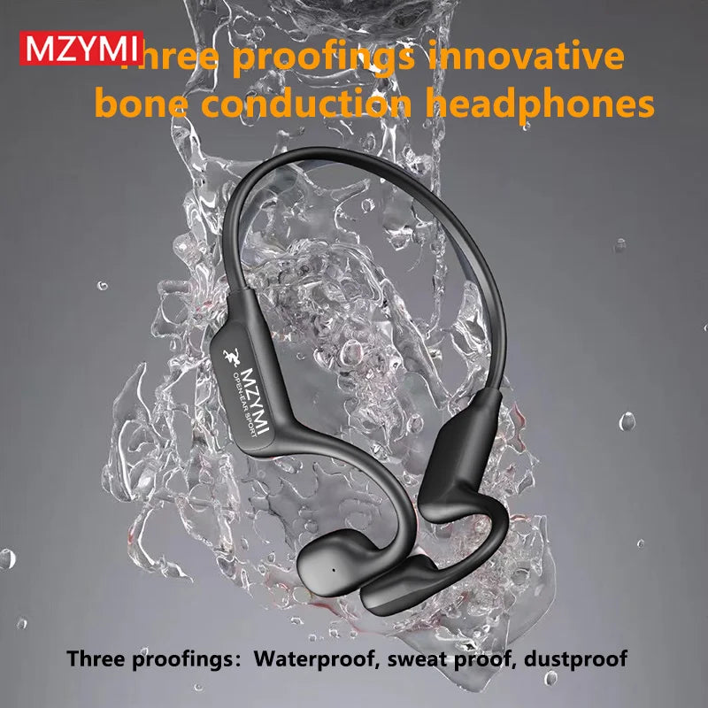 Bone Conduction Wireless Waterproof Bluetooth 5.4 Headphones