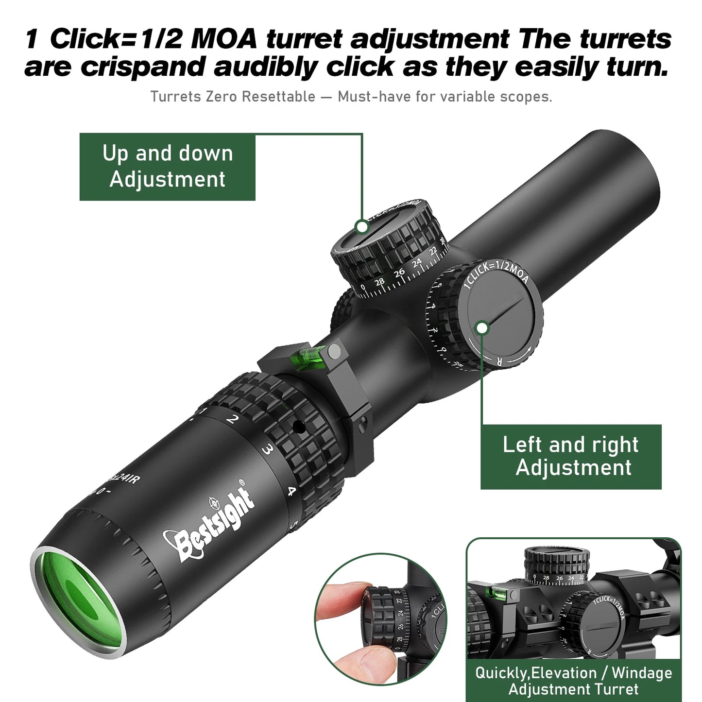 1-5X24 Tactical Rifle Scope