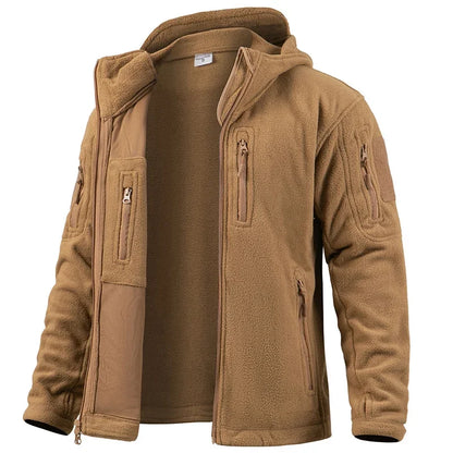 Men's Multi-Pocket Fleece Hunting / Hiking / Hoody Jacket