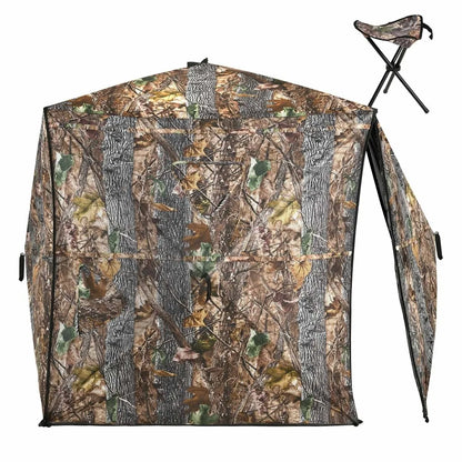 360 Degree Hunting Blind Fully Open Door for 2-3 Person with Stool