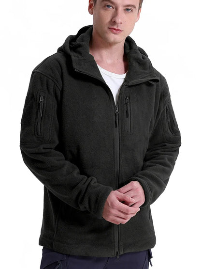 Men's Multi-Pocket Fleece Hunting / Hiking / Hoody Jacket