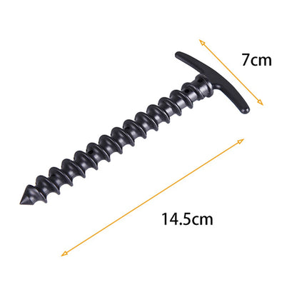 10pcs/set Windproof Ground Peg Screw Tent Stakes 14.5x7cm