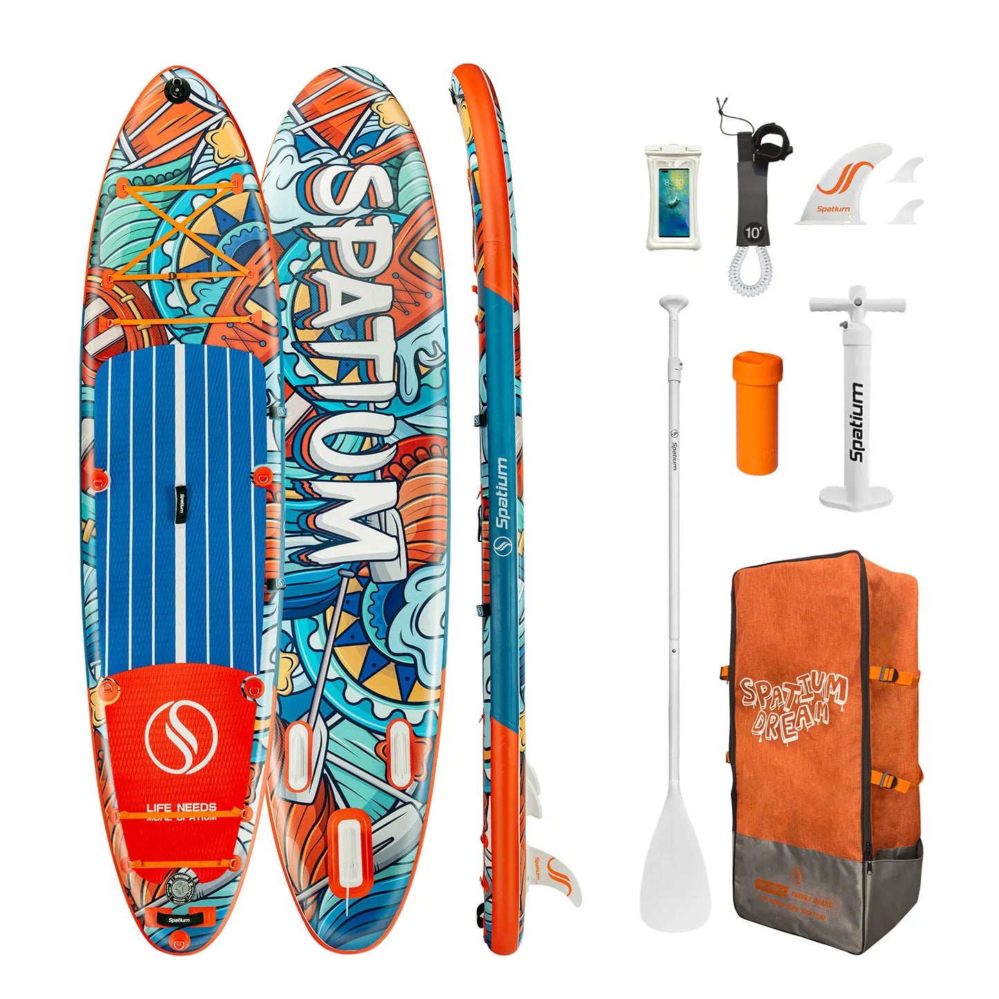 Inflatable Paddle Board With Backpack