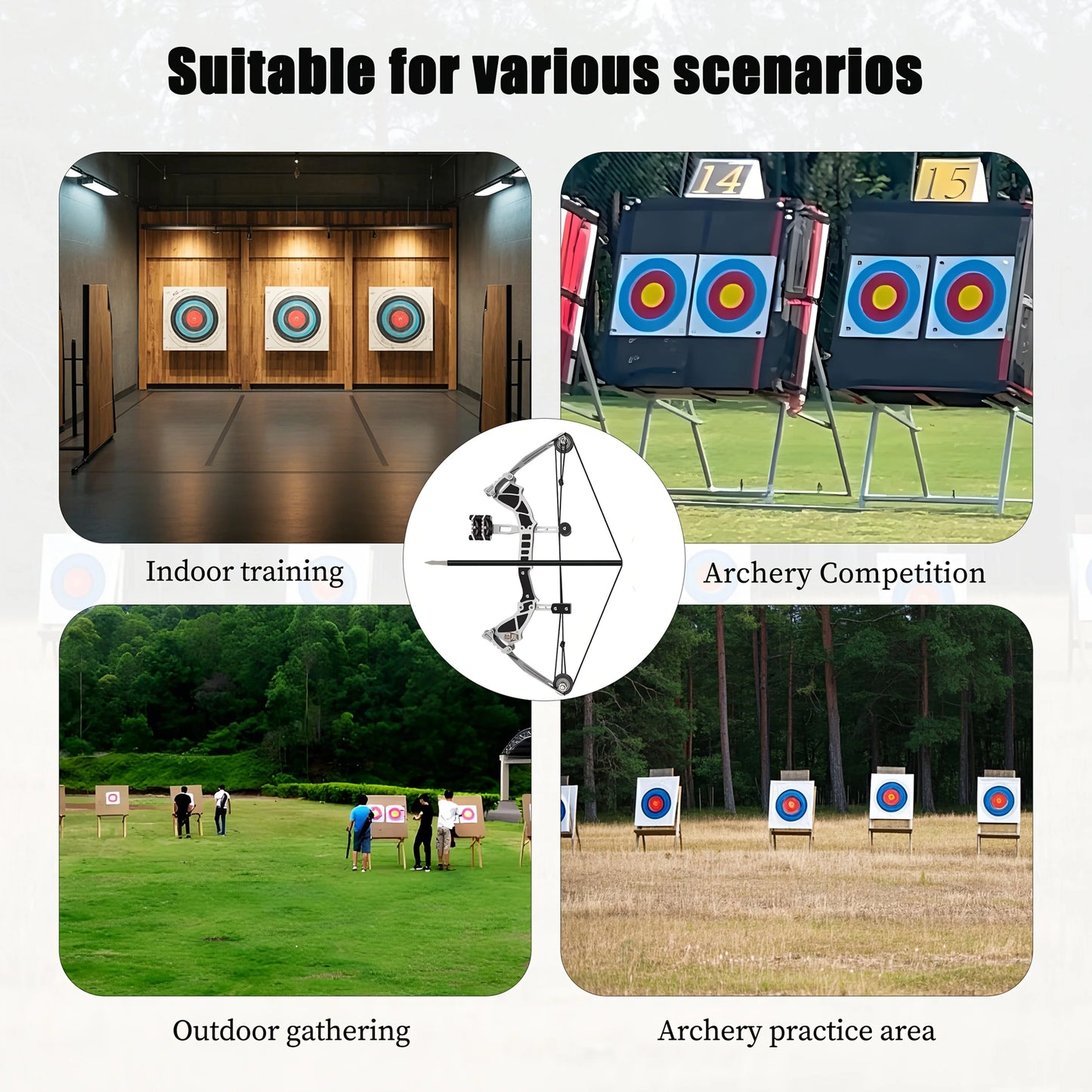 Mini Compound Bow and Arrow Set 9.5inch